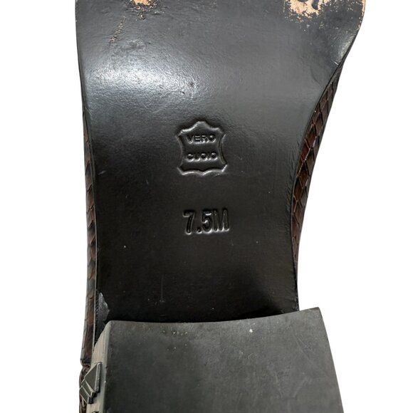 VTG Donald J Pliner Milann python leather Chelsea ankle boots women's size 7.5 - Picture 9 of 10